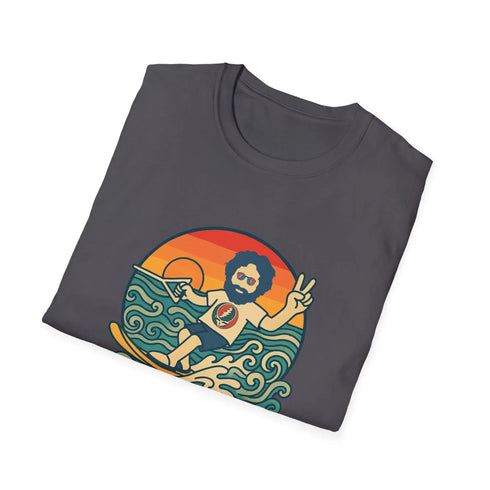 Grateful Dead - Jerry's Ridin' The Wake Life is dead. T-Shirt - StealieShop